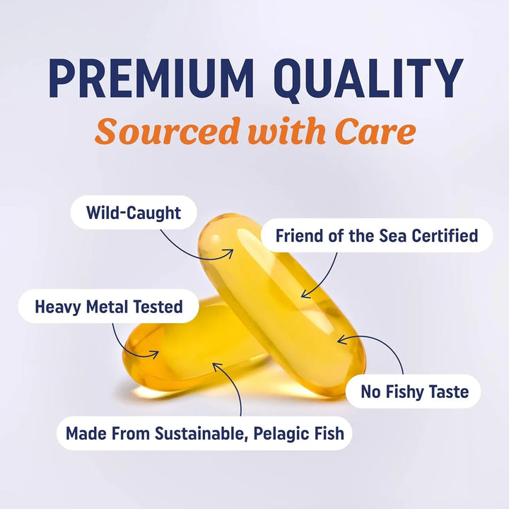 Aceite De Pescado Omega 3 Triple Fuerza 1200 Mg Epa Dha Ácid - Imagen 3