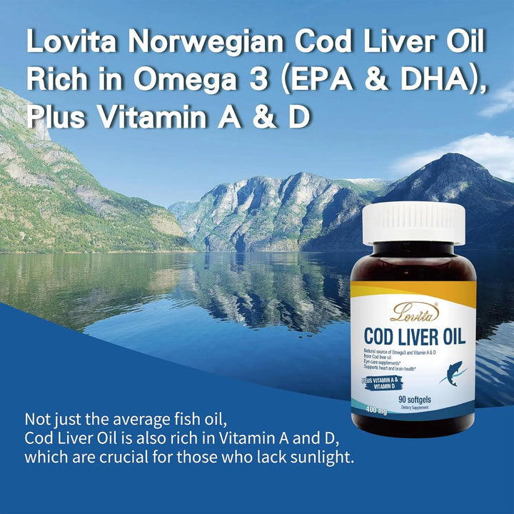 Aceite Hígado Bacalao Noruego Alta Absorción Dha Epa Vitamin - Imagen 3