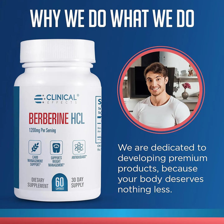 Berberina Pura 1200 Mg Apoyo Hepático 60 Cápsulas Vegetales - Imagen 5