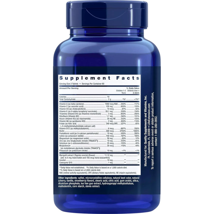 Multivitamínico Masticable Sabor A Bayas Para Niños 120 Tabl - Imagen 2