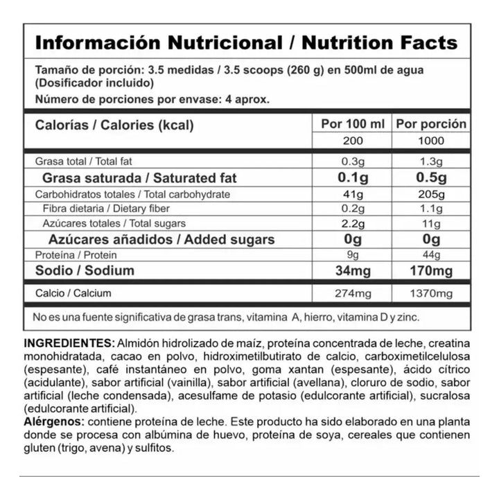 Megaplex Creatine Caseine 2 Lbs - Imagen 3
