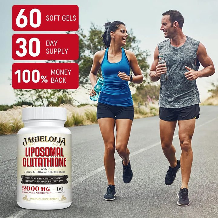 Glutatión Liposomal 2000 Mg Con L-serina Y Sulforafano 60 Cá - Imagen 7