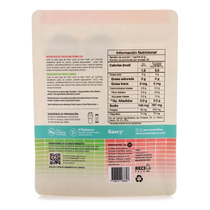 Recharge Savvy | Sales Y Minerales 120g - Imagen 2