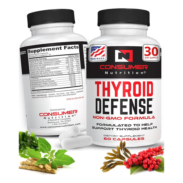 Apoyo Tiroideo Con Ashwagandha Cayena Schisandra Kelp Zinc V - Imagen 1