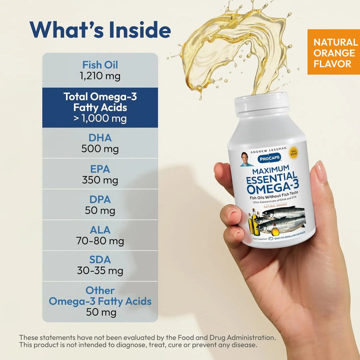 Aceites Omega-3 Ultra Puros 60 Cápsulas Blandas Alta Potenci - Imagen 3