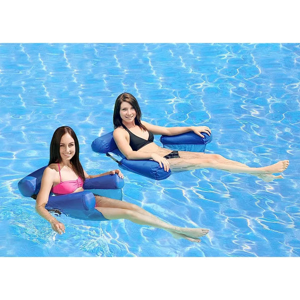 Poolmaster Water Chair Flotadores Inflables Para Adultos Paquete De 2 Azul Comodidad Ajustable