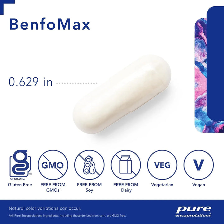 Cápsulas Benfomax 90 Unidades De 500 Mg Para Energía Y Vital - Imagen 3