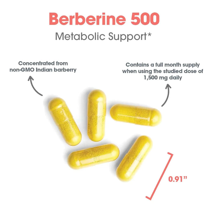 Berberina 500 Mg Soporte Metabólico Multifacético Colesterol - Imagen 5