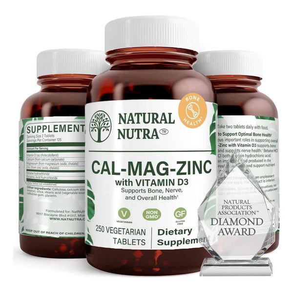 Calcio Magnesio Zinc Vitamina D3 Complejo Mineral Esencial 2 - Imagen 1