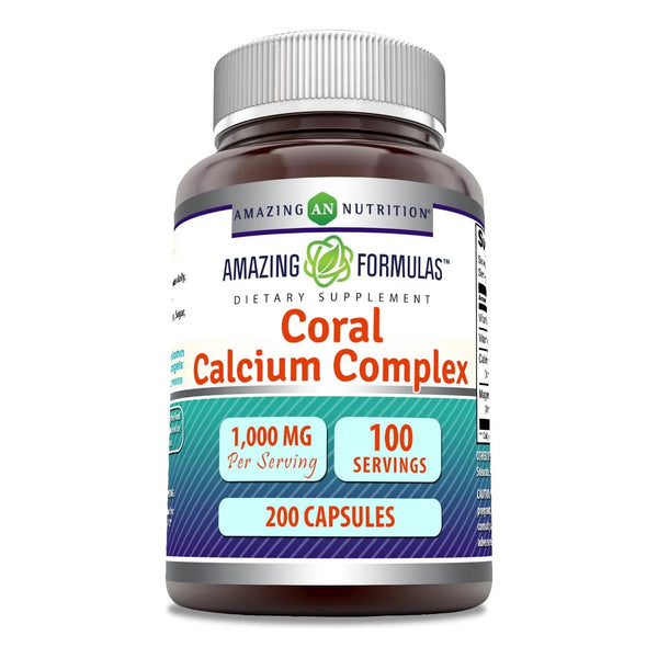 Complejo De Calcio Coralino 1000 Mg 200 Cápsulas Fabricado E - Imagen 1