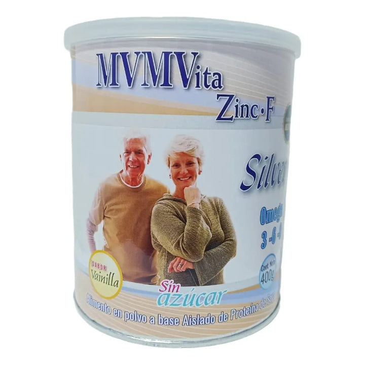 Vitazinc-f Silver ( Vitaminas Para Adultos Mayores) Vainilla - Imagen 2