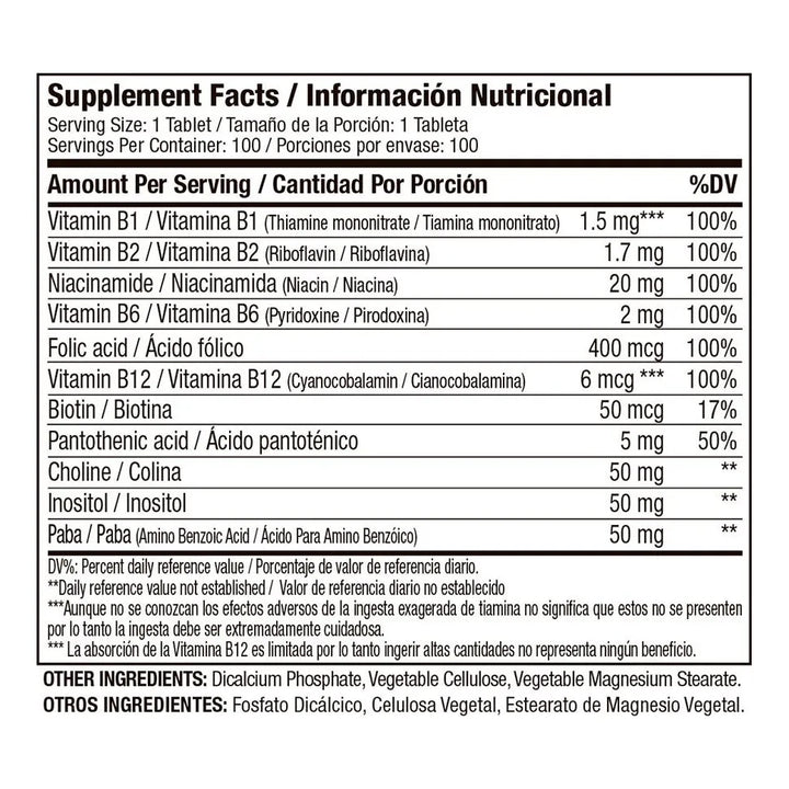 B Complex Complejo B Vitamina - Imagen 2