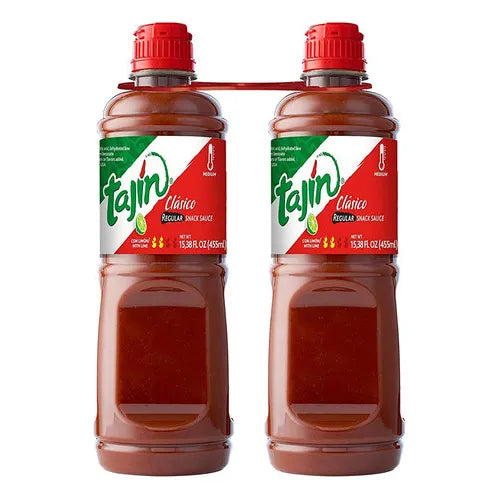 Salsa Picante Suave Tajin 15.38oz Paquete De 2 Sabores Auténticos Y Versátiles