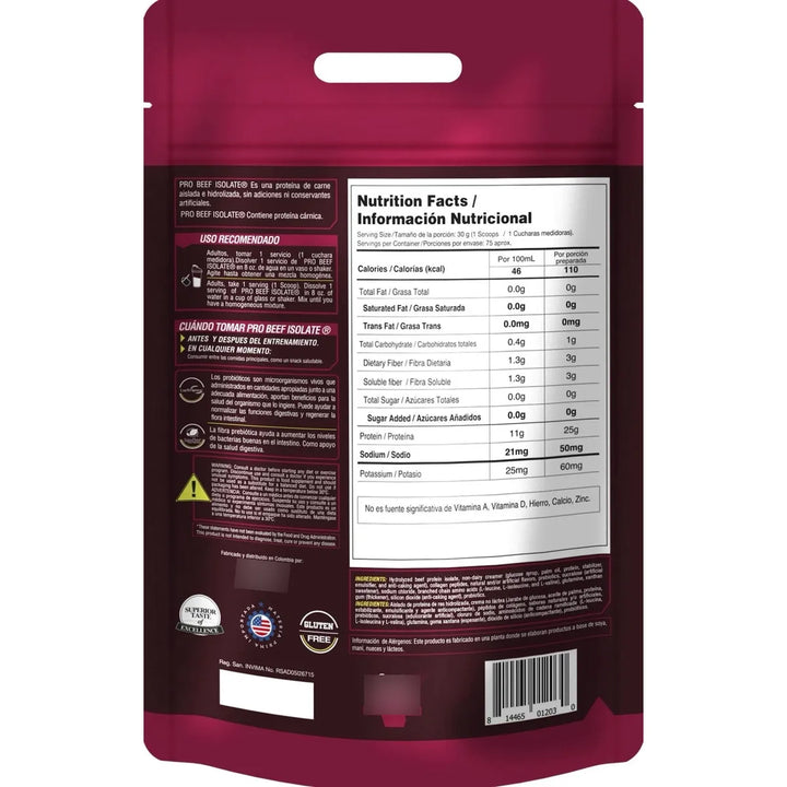 Proteina Isolate Beef 5 Lb - Imagen 2
