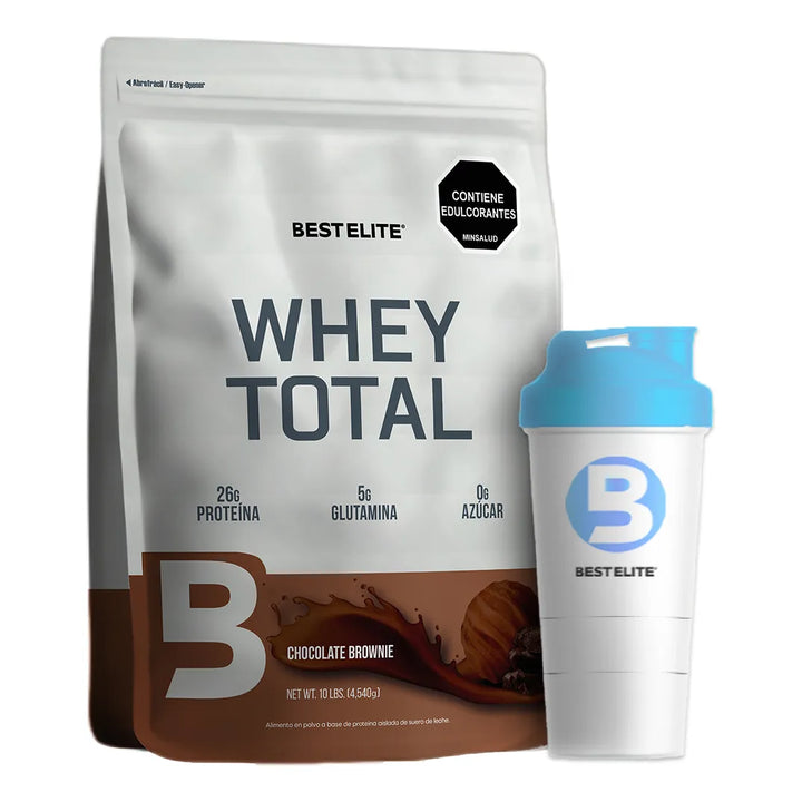 100% Whey Total 10 Libras De Best Elite 10lb 10 Lb Proteina Limpia Gold - Imagen 1