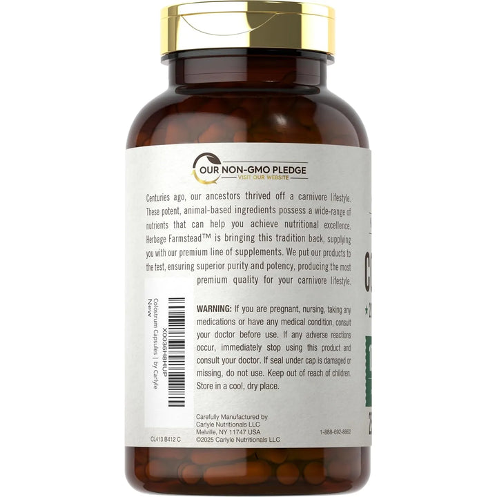 Cápsulas De Calostro 1000 Mg 250 Unidades 30% Igg Energía In - Imagen 3