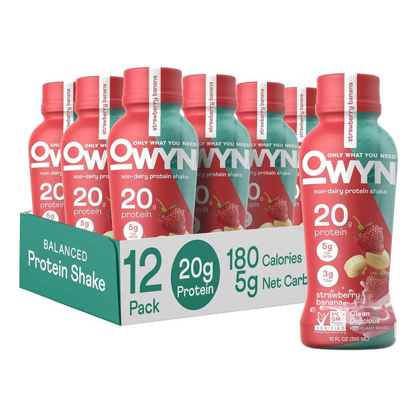 Batido De Proteínas 100% Vegetal Sabor Fresa Plátano Paquete - Imagen 1