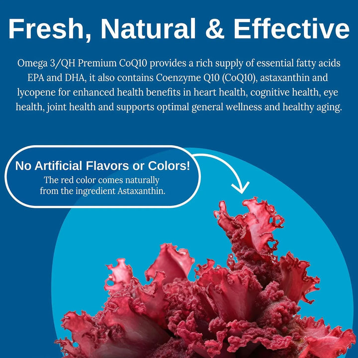 Aceite De Pescado Omega 3 Premium Con Coq10 1100mg Dha Epa U - Imagen 8