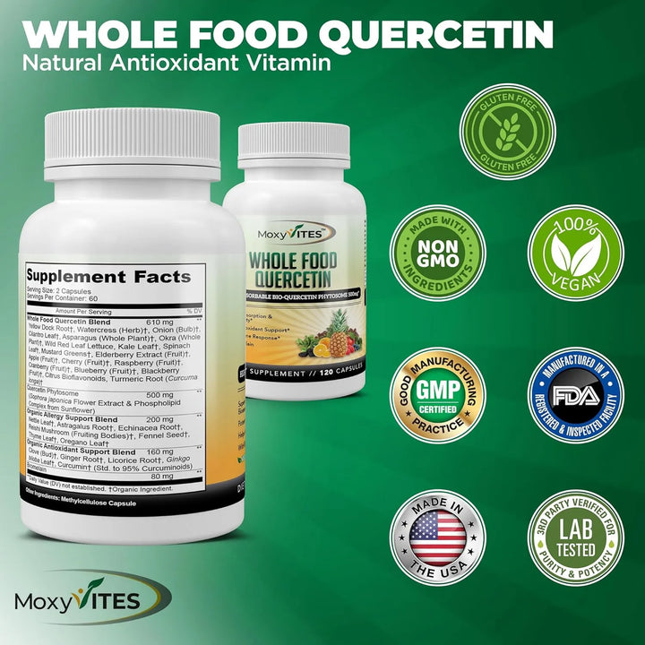 Quercetina 500 Mg Con Bromelina Bioactiva Apoyo Estacional A - Imagen 5