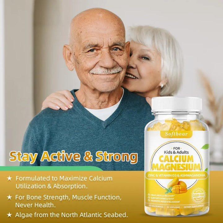 Gomitas De Calcio Magnesio Zinc Para Mujeres Con Vitamina D3 - Imagen 6