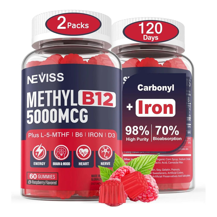 Gomitas De Hierro 18 Mg Con Vitamina B12 5000 Mcg Para Adult - Imagen 7