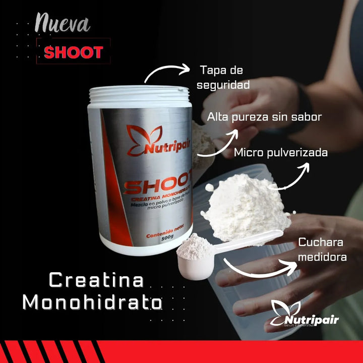 Creatina Monohidrato Shoot 500g - Imagen 6