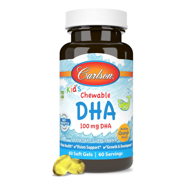 Dha Masticable Para Niños 100 Mg Desarrollo Cerebral Y Visió - Imagen 5