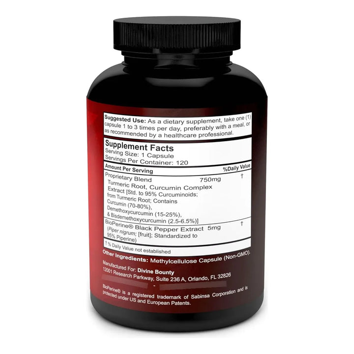 Cápsulas De Curcumina 755 Mg Con Extracto De Pimienta Negra - Imagen 2