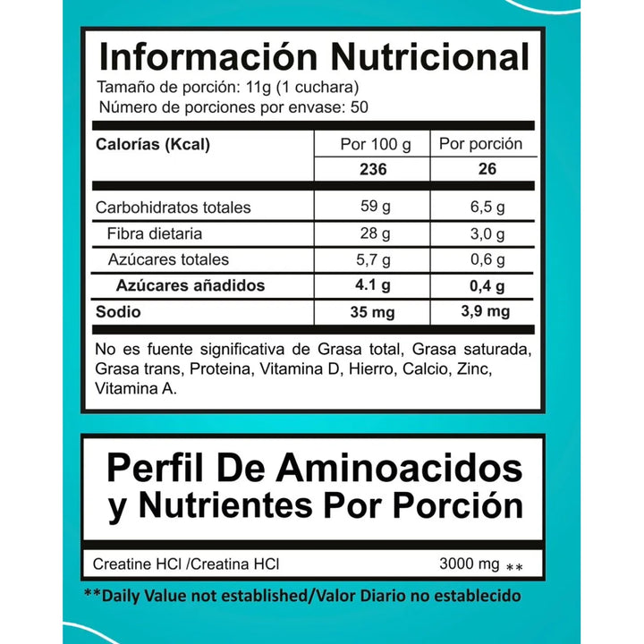 Creatina Hcl Legacy 550gr - Imagen 2