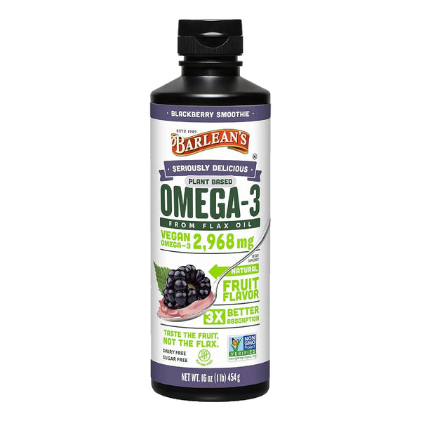 Aceite De Linaza 2968mg Omega 3 6 9 Organico Mora 1 Lb - Imagen 1
