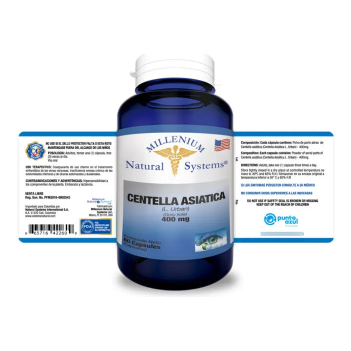 Centella Asiática 400mg ×60 - Imagen 2