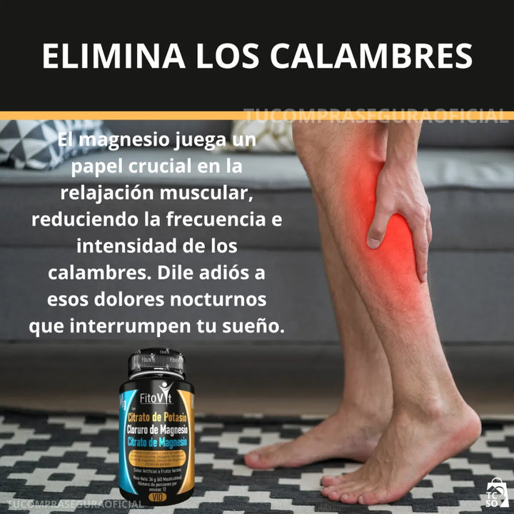 Citrato De Potasio Cloruro De Magnesio Y Citrato De Magnesio Original Fitovit Frutos Verdes - Imagen 7