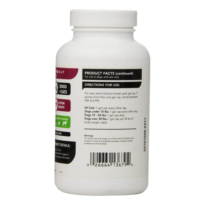 Aceite De Pescado Omega 3 Para Perros Y Gatos 90 Cápsulas Su - Imagen 3