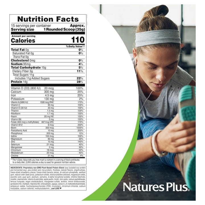 Batido De Fresa Y Plátano Con Proteína De Espirulina En Polv - Imagen 5