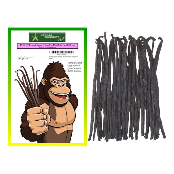 25 Granos De Vainilla Bourbon De Madagascar B, Extracto Divi - Imagen 1