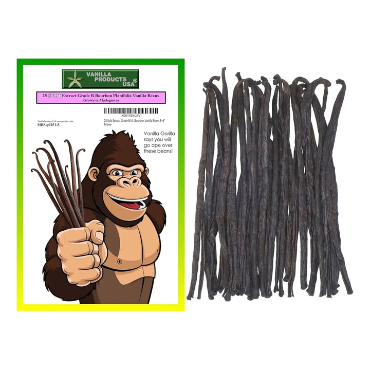 25 Granos De Vainilla Bourbon De Madagascar B, Extracto Divi - Imagen 1
