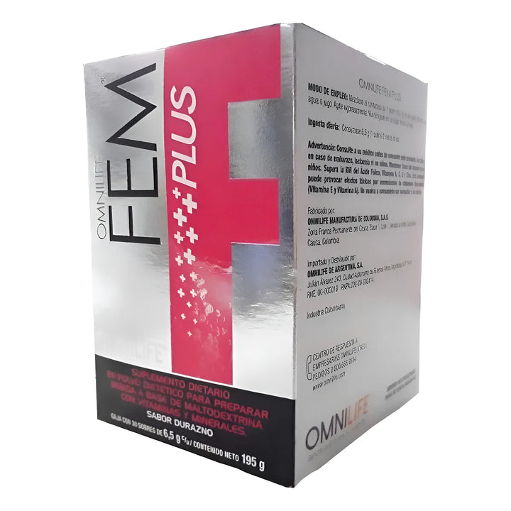 Fem Plus Caja 30 Sobres  Durazno - Imagen 1