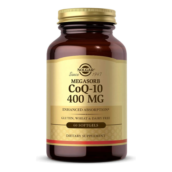 Capsulas Blandas Coenzima Q10 400 Mg Salud Cardiaca Y Energia Solgar