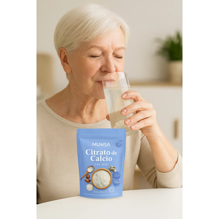 Citrato De Calcio Munsa En Polvo  Fortalece Huesos, Dientes Y Articulaciones Con Energía Y Alta Absorción Diaria - Imagen 8
