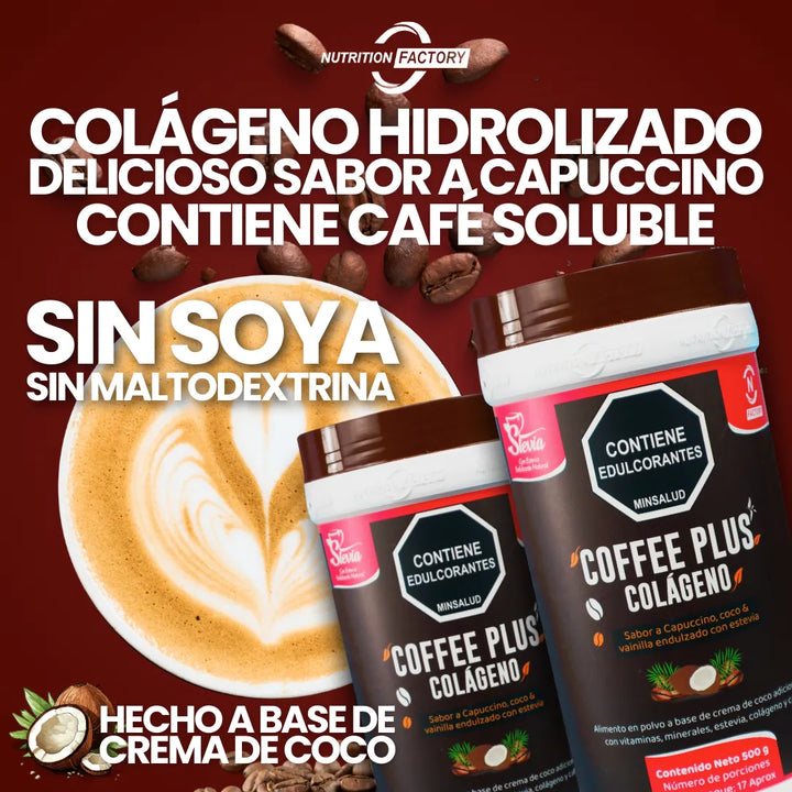 Kit X2 Colágeno Hidrolizado Café Nutrition Factory - Imagen 3