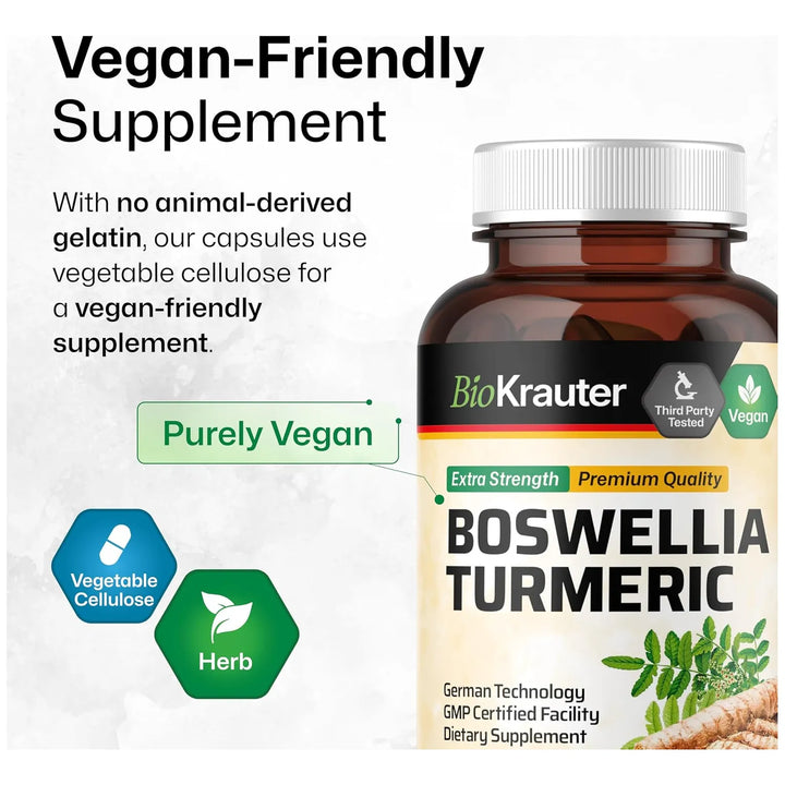 Cápsulas De Cúrcuma Y Boswellia 2000 Mg Con Pimienta Negra P - Imagen 5