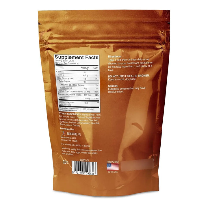 Masticables Blandos Citrato De Calcio 500 Mg Con Probióticos - Imagen 2