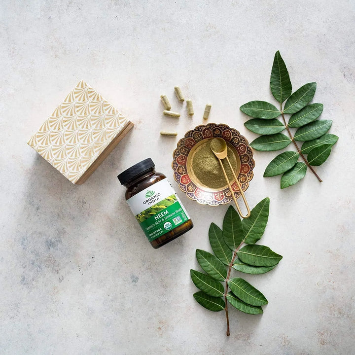 Cápsulas De Hojas De Neem Orgánicas Para Salud De Piel Siste - Imagen 3
