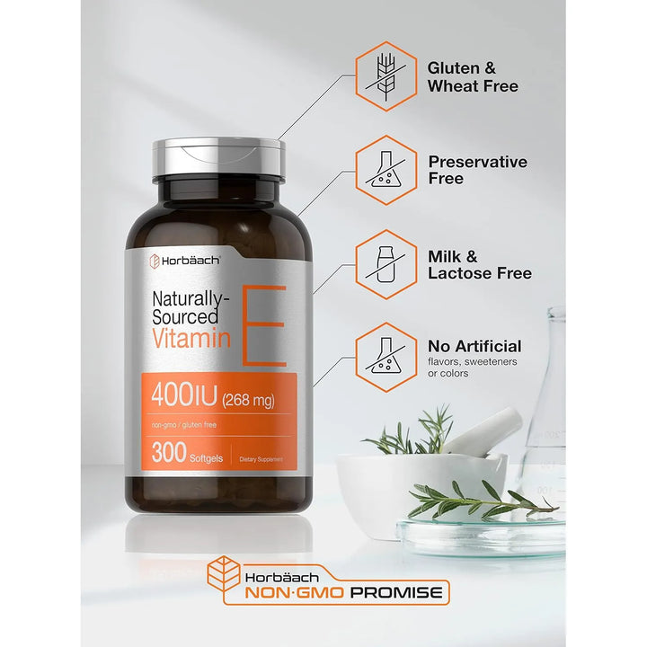 Cápsulas Blandas Vitamina E 400 Iu 268 Mg 300 Unidades Fórmu - Imagen 4