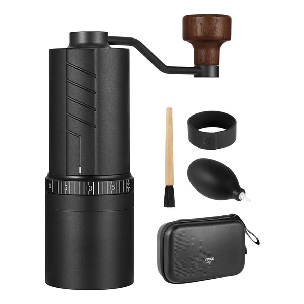 Molinillo De Café Manual O20 20 Niveles Ajuste Acero Inoxidable Titanio Incluye Estuche