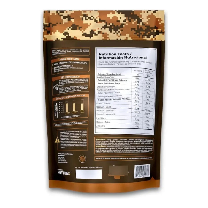 Whey Army 2lb Vitanas Proteina - Imagen 2