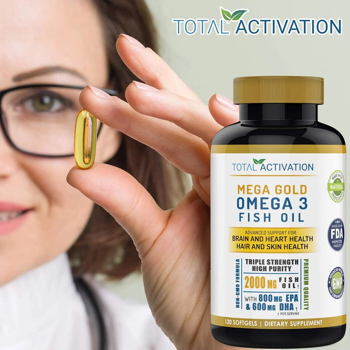 Aceite De Pescado Líquido 2000 Mg Vitamina E Omega 3 Epa 800 - Imagen 8