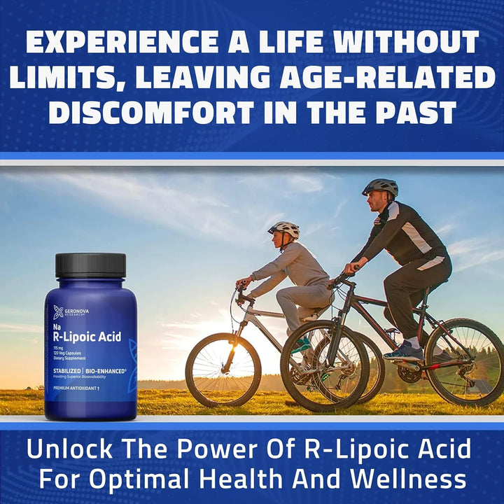 Ácido R-lipoico 115 Mg Cápsulas Bio-mejoradas Absorción Opti - Imagen 4