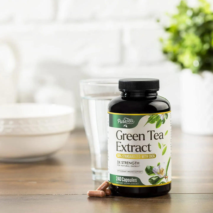 Cápsulas De Extracto De Té Verde 1000 Mg Con Egcg 98% Polife - Imagen 8