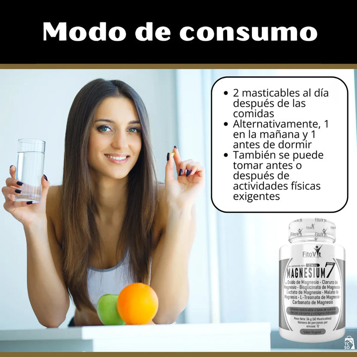 7 Magnesios En 1 Sola Fórmula Natural - Imagen 7